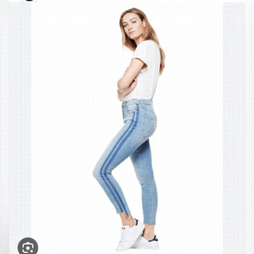 MOTHER Stunner Zip Ankle Fray Jeans